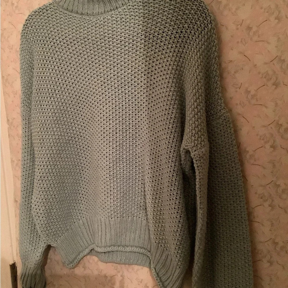 SHEEQUES~SWEATER BLOUSE~ SOFT BLUE~2X-3X - Picture 6 of 6